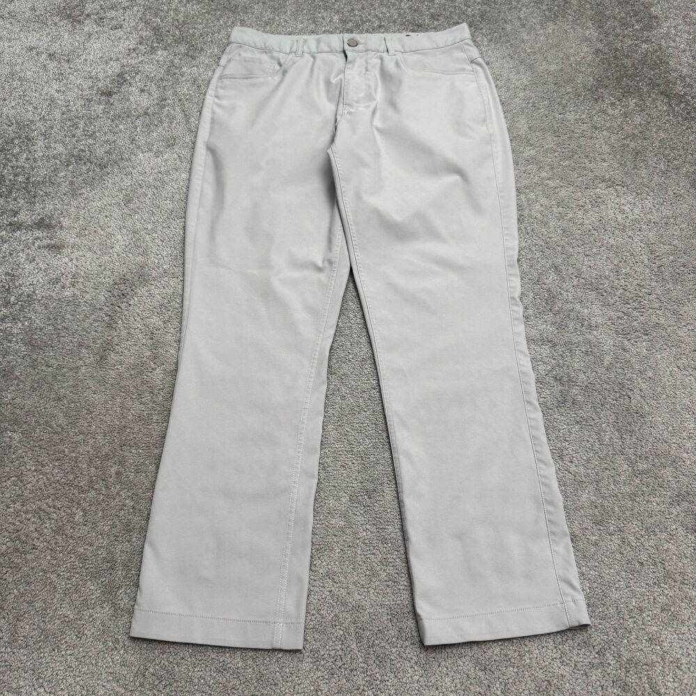 Puma Golf Pants Mens 32x30 Grey Performance Stretch Chino Performance Wear Logo